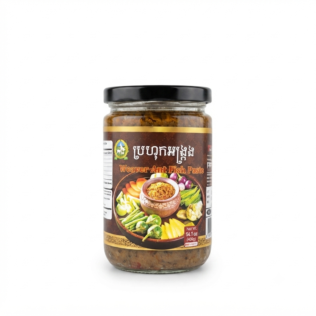 PPF YUMMY BRAND WEAVER ANT FISH PASTE / ប្រហុកអង្រ្កង 400g Jar