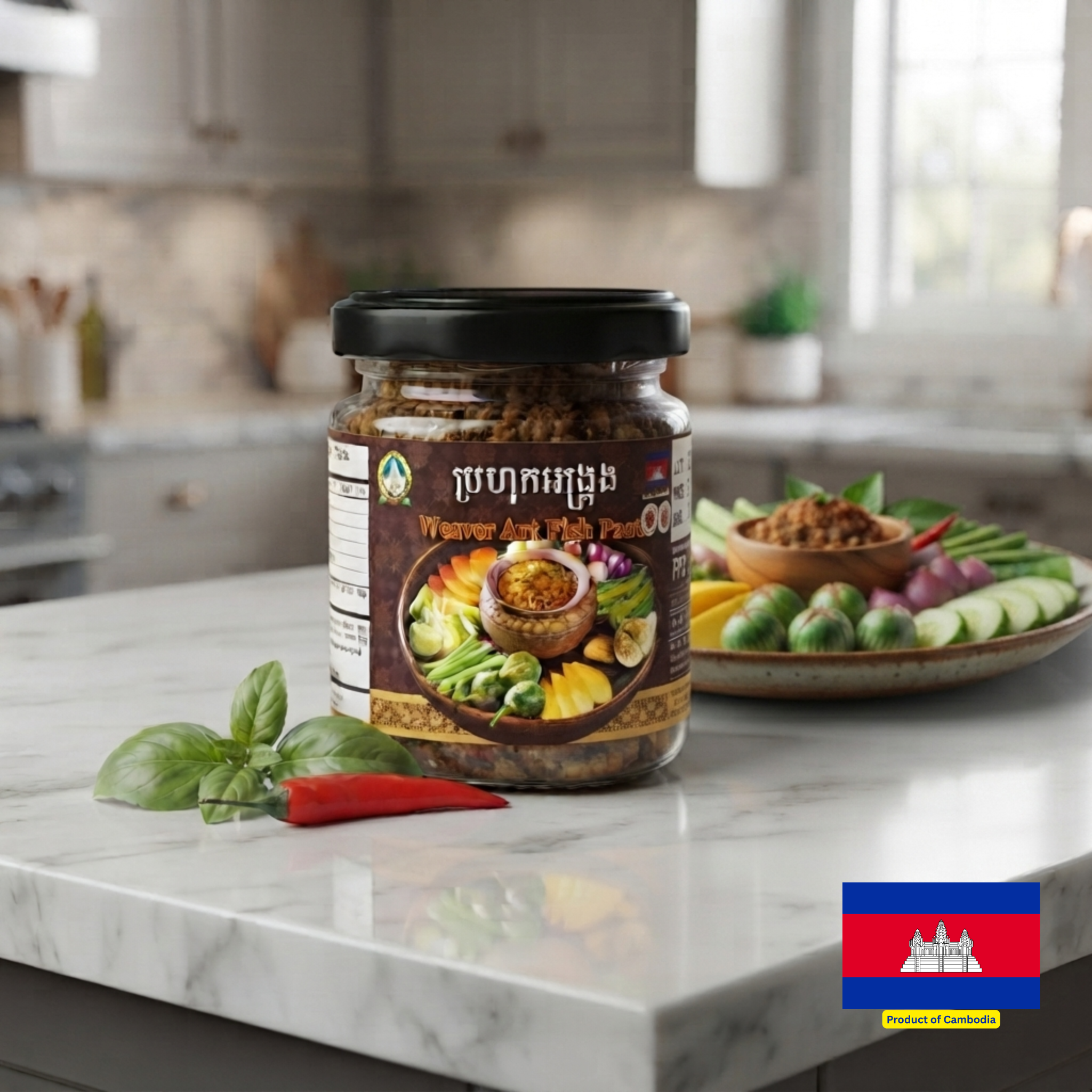 PPF YUMMY BRAND WEAVER ANT FISH PASTE / ប្រហុកអង្រ្កង 150g Jar
